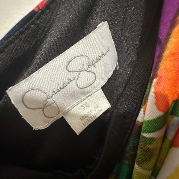☀️🏖️Jessica Simpson One Shoulder Abstract Print Dress - Picture 3 of 3